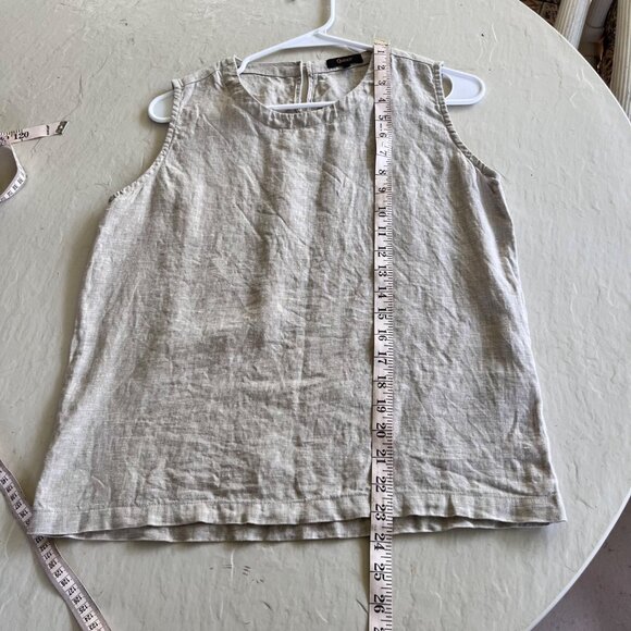 Quince 100% European Linen Boxy Relaxed Fit Tank Top Size S - Picture 6 of 7
